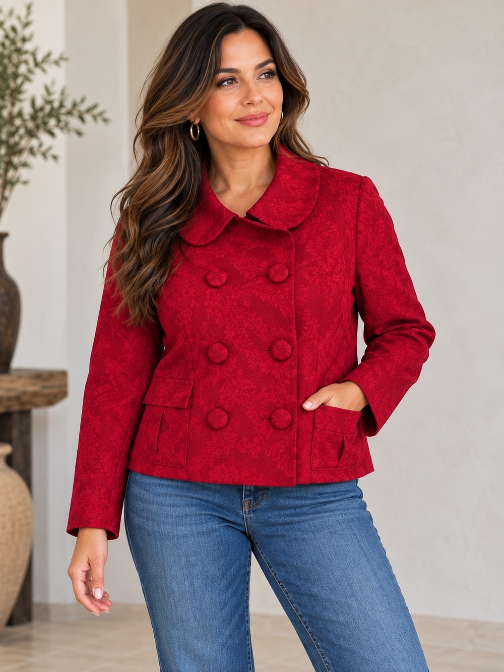 Talbots Red Coat.